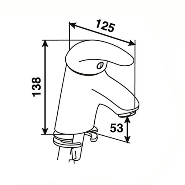 Flode Boden | Mono Basin Mixer Tap | Chrome