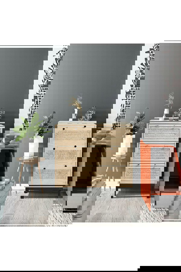 Living and Home 3-Drawer Woven Accent Cabinet