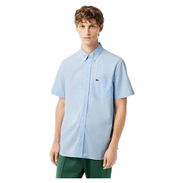 Lacoste Mens Regular Short-Sleeved Shirt - White - 