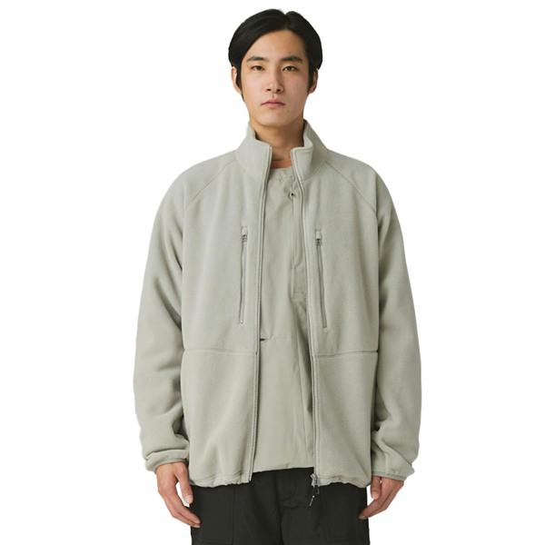 Snow Peak Water-Repellent Fleece Jacket Light Grey
