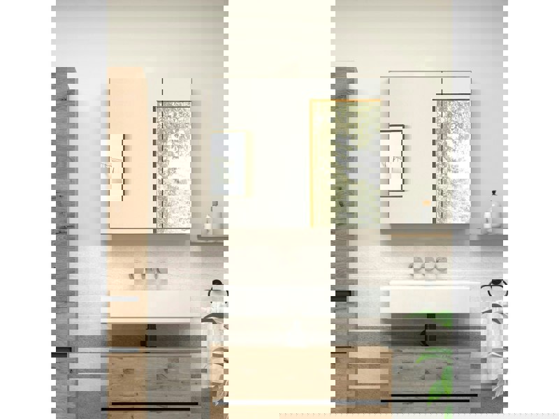 Dorel Home Wisla Sink Cabinet 40cm with 1Door Oak Look