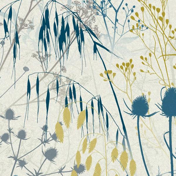 Clarissa Hulse Summer Border Wallpaper | Blue