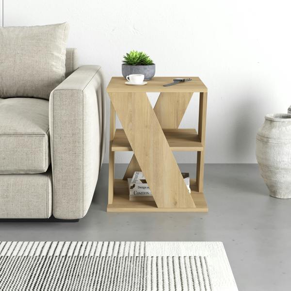 Decortie Cyclo Modern Coffee Table Multipurpose 3-Tiered Side Table H 55cm