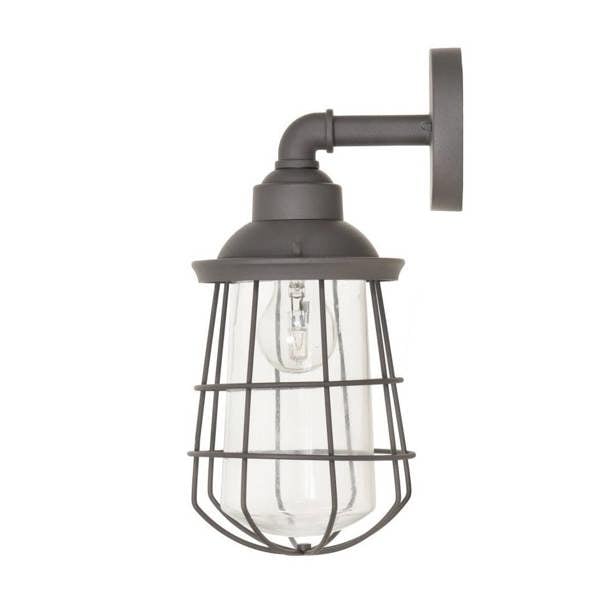 Outdoor Cage Wall Light - alternative angle