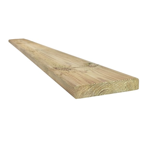 Snowdon Timber Extra-Wide Reject Treated Decking Board 8 Pack (L) 2.4m (W) 145mm (T) 27mm