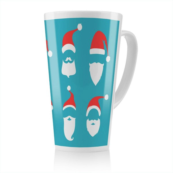 Benjamin Tate Design Santa Hats Dining Latte Mug