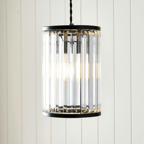 Pagazzi Lighting Resto Matte Black Narrow Easy-Fit Pendant