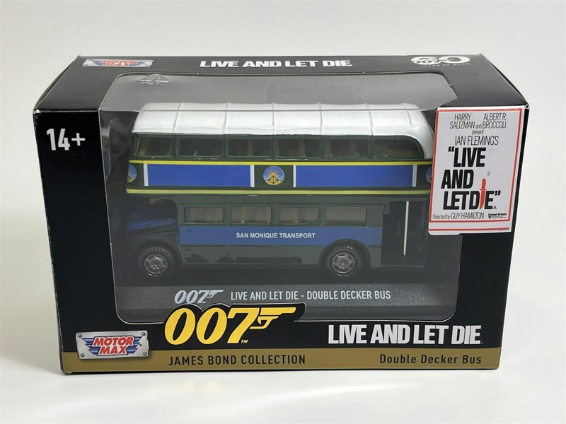 Motormax 007 James Bond Live And Let Die 5 Inch Double Decker Bus Motormax 79846