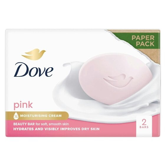 Dove Pink Moisturising Beauty Cream Bar for Soft & Smooth Skin, 2 x 90g, 6 Pack