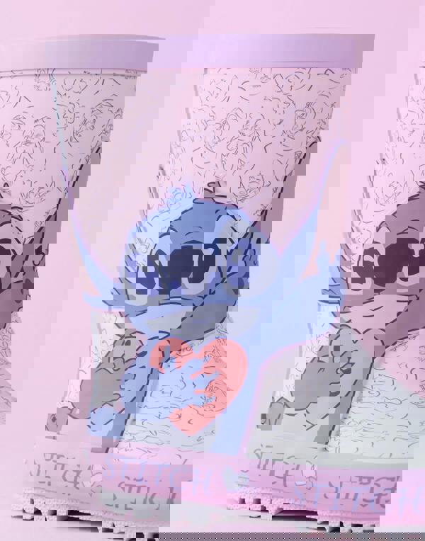 Disney Lilo & Stitch Girls Purple Character Wellington Boots without Handles