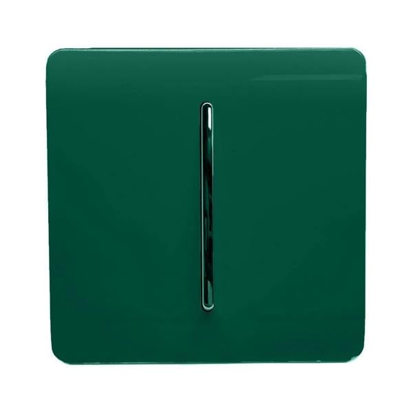 Trendi Switch 1 Gang Intermediate Rocker Light Switch in Dark Forest Green