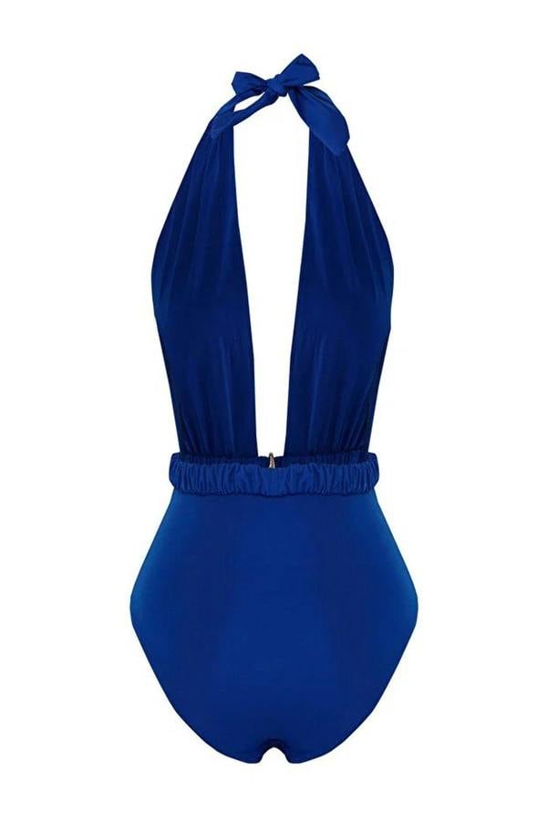 WOVCOR Deep V-Neck Padded Regular Swimsuit with Accessories