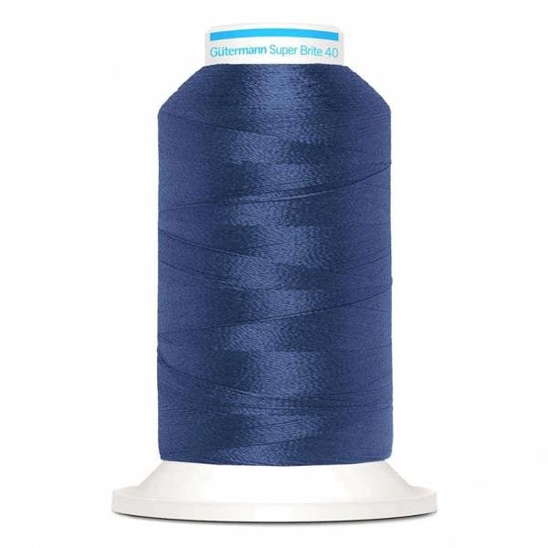 Gutermann Super Brite Polyester 40 Embroidery Thread 1000m Polyester Thread Suitable For Embroidery