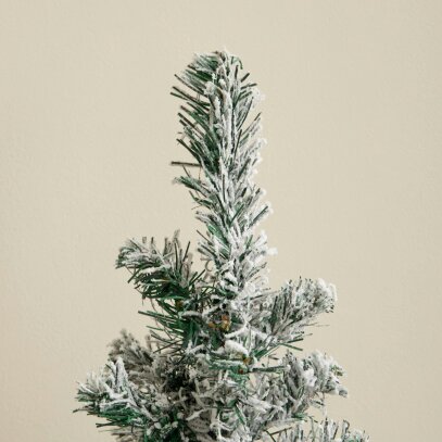 Samuel Alexander 60cm Snowy Mini Fir Christmas Tree with Jute Bag Stand
