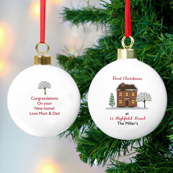 Personalised Memento Company Personalised Cosy Christmas Bauble