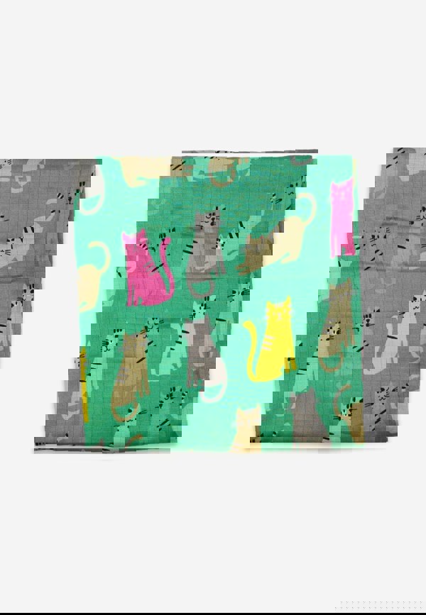 Organic Kitten Print Muslin 2 - Pack - Toby Tiger