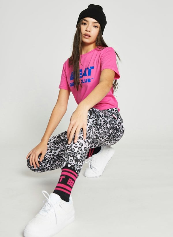 Beat Girlz Club Wild Girls Jogger - Black Leopard Print