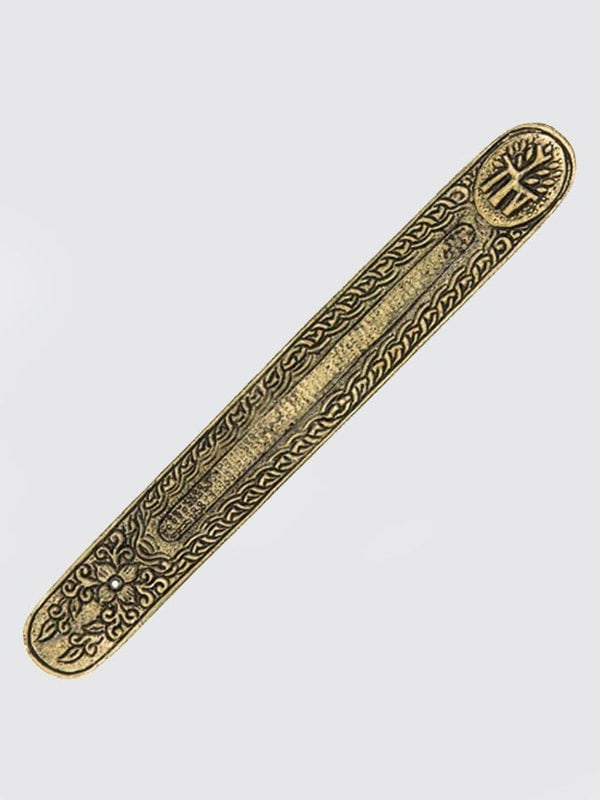 Namaste Metal Embossed Incense Holder 
