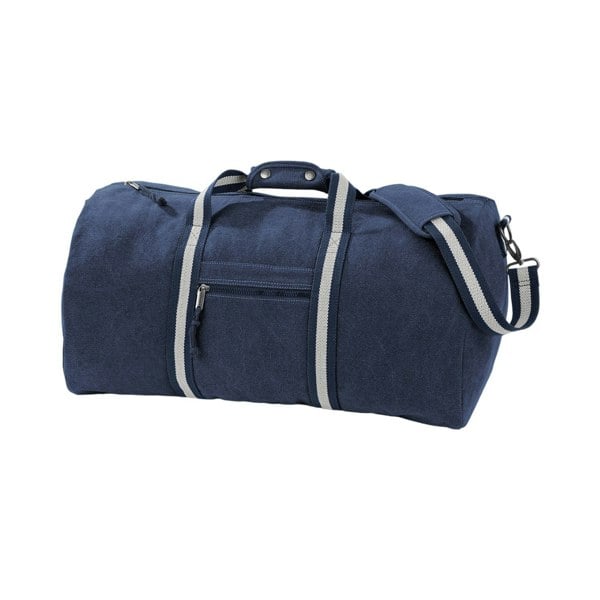 Quadra Vintage Canvas Duffle Bag - Vintage Oxford Navy