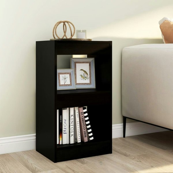 Berkfield Book Cabinet/Room Divider Black 40x30x72 cm