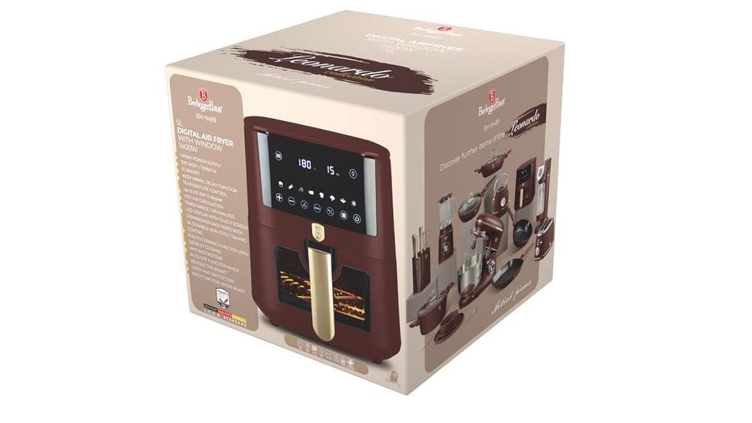 Berlinger Haus Air fryer, 5L, visible window Berlinger Haus BH9489 Leonardo