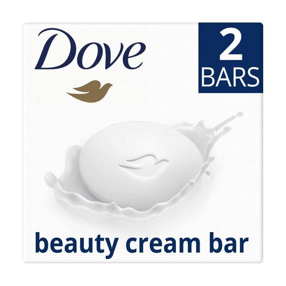 Dove Orignal Moisturising Beauty Cream Bar for Soft & Smooth Skin, 2x90g, 4 Pack