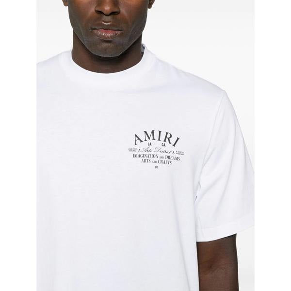 Amiri Art District Printed T-Shirt   in  White