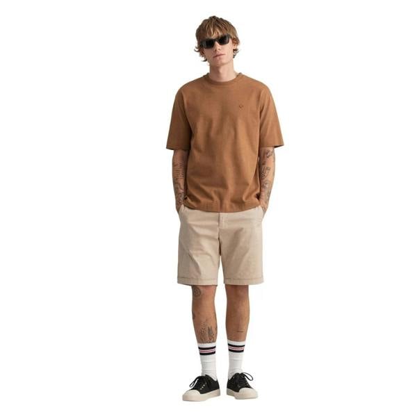 Gant Mens Sun Faded Relaxed Fit Cargo Shorts - Sand - 