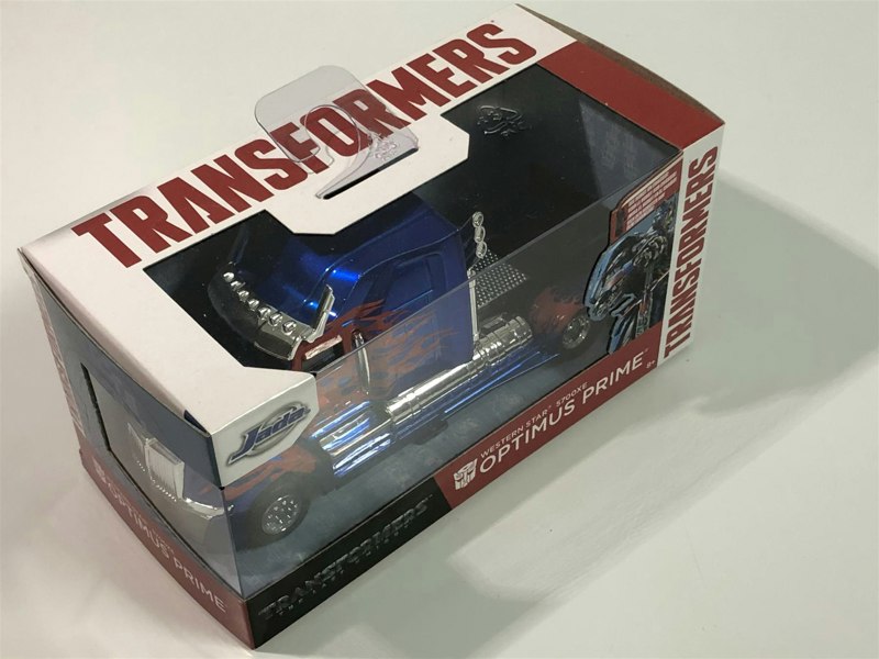 a toy truck in a box