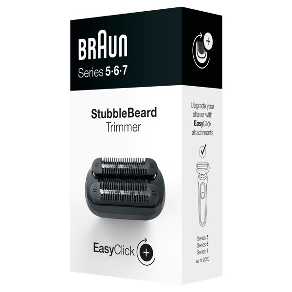 Braun EasyClick Stubble Beard Trimmer Attachment for Series 5, 6, 7 Electric Shaver