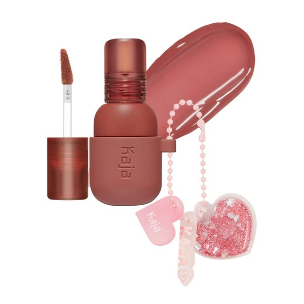 KAJA Jelly Charm Lip Tint & Blush With Keychain #Peach Fizz