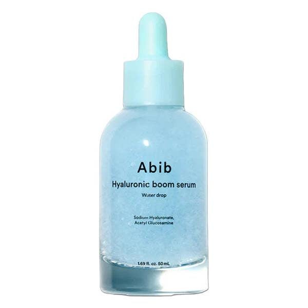 Abib Hyaluronic Boom Serum Water Drop – 50ml clinical hydrating serum formulated with Hyaluronic Boom Complex and 7 molecular weights of Hyaluronic Acid available at Atelier De Glow UK.