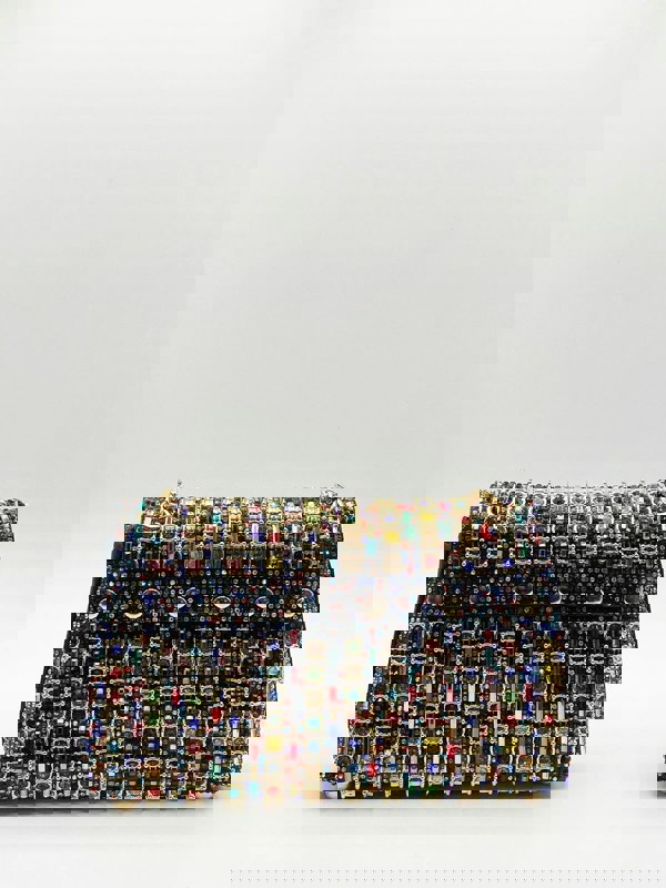 SVNX Multicolour Embellished Shoulder Bag