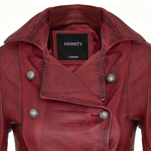 Infinity Leather Womens Gothic Victorian Coat-Accra