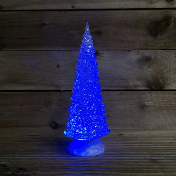 Samuel Alexander 30cm Dual Power Water Spinner Christmas Tree with Timer & Colour Changing LED's