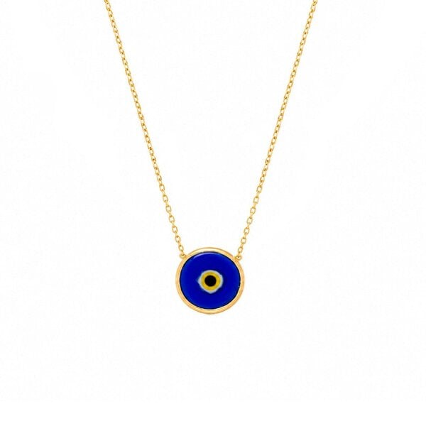 Spero London Sterling Silver Real Evil Eye Pendant Necklace