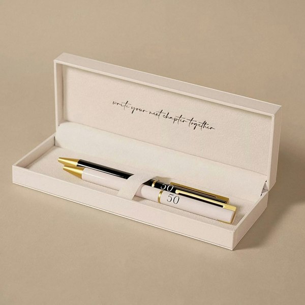 T. H. Baker Amore 50 Years Together Set Of 2 Pens Gift AM27750