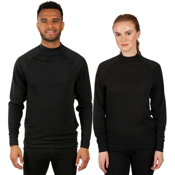 Trespass Adults Unisex Flex360 Base Layer Top - Black - 