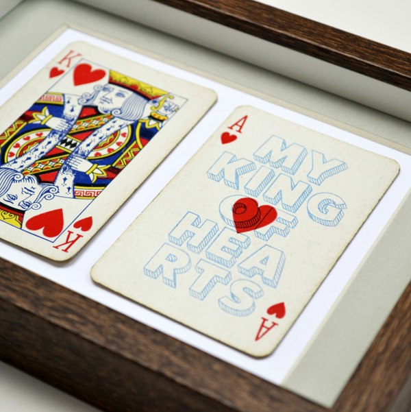 Hands & Hearts My king of hearts playing card print