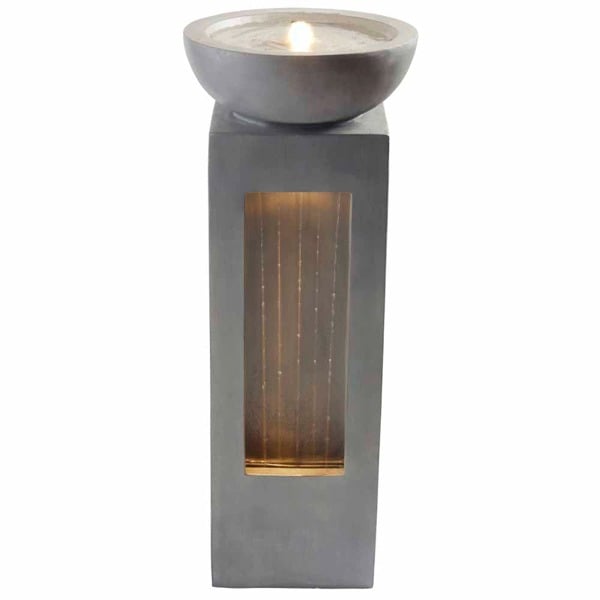 Serenity Garda Falls Outdoor Garden Water Feature with LED Lighting