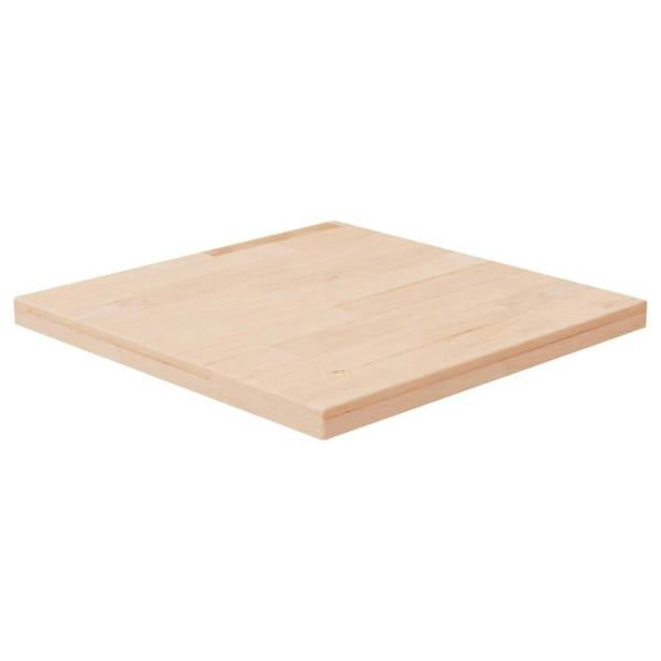 Berkfield Square Table Top 40x40x2.5 cm Untreated Solid Wood Oak