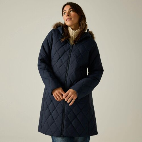Regatta Womens/Ladies Fionne Long Length Jacket - Navy
