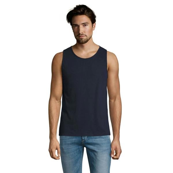SOLS Mens Justin Sleeveless Tank / Vest Top - French Navy