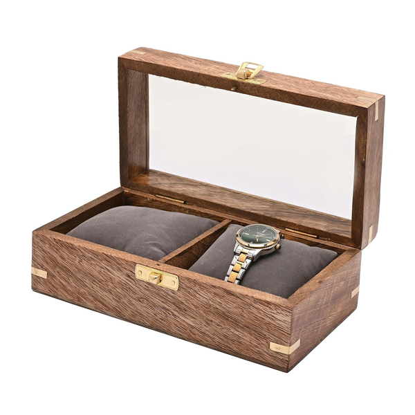 Harvey Makin Wooden Watch Duo Storage Box