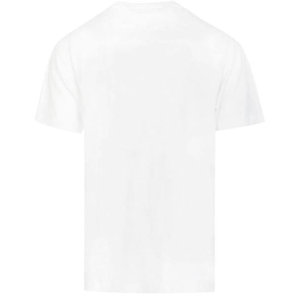 Palm Angels Mens Classic Leaf Logo T-Shirt - White/Yellow - 