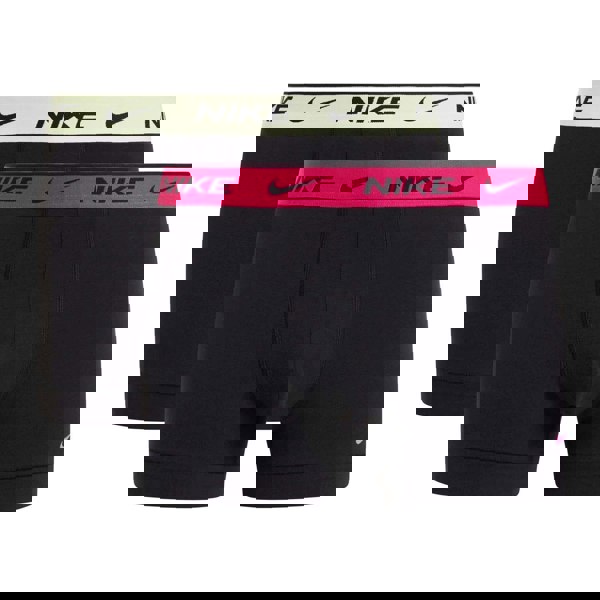 Nike Mens Boxer Shorts (Pack of 2) - Black/Pink/Yellow