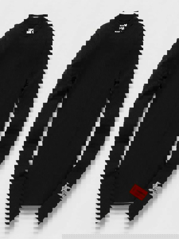 Heron Preston HPNY Embroidery Knit Crewneck Black - Supplied FashionHeron Preston