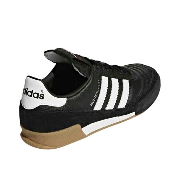 Adidas Mens Mundial Goal Leather Indoor Football Shoes - Black - 