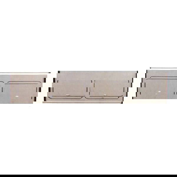 Monstershop Overhead Camper Cabinet With Black Trim – 120cm x 25cm x 25cm