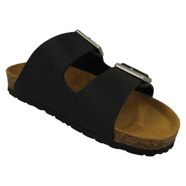 Rieker Ladies Rieker Adjustable Buckle Strapped Mule Sandals V8084